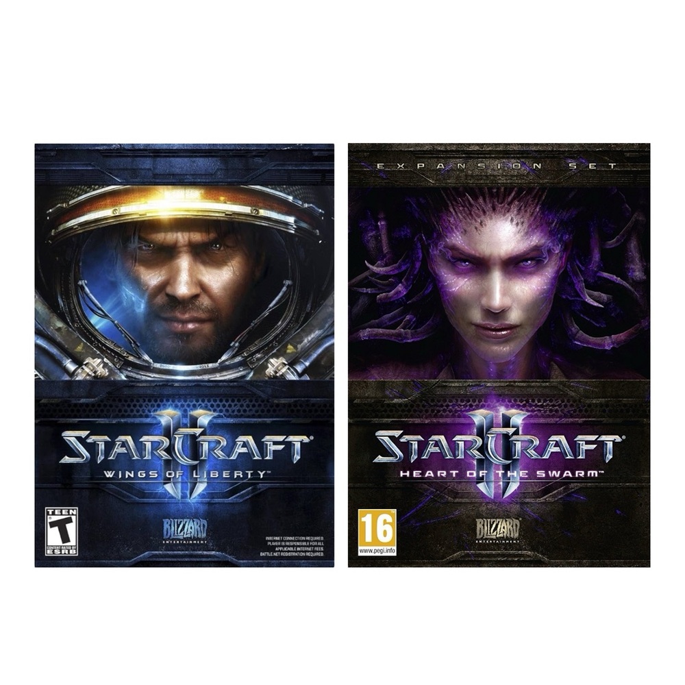 STARCRAFT 2 + EXPANSION PACK PC GAME - PRE-OWNED